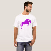 T-shirt Saut de cheval - Violet (Devant entier)