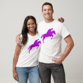T-shirt Saut de cheval - Violet (Unisexe)