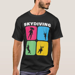 T-shirt Saut en parachute Parachutisme Aventurier Drôle Gi