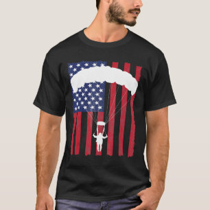 T-shirt Saut en parachute patriotique
