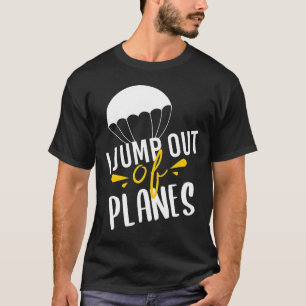 T-shirt Saut en parachute Sauter d'avions Parachutiste