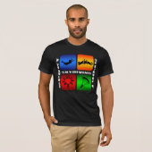 T-shirt Saut en parachute spectaculaire (Devant entier)