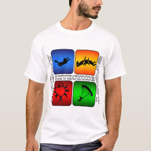 T-shirt Saut en parachute spectaculaire
