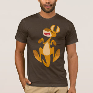 T-shirt sautant de kangourou de bande dessinée