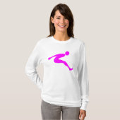 T-shirt Saute longue - Magenta (Devant entier)