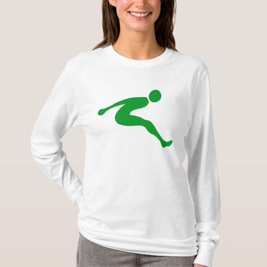 T-shirt Saute longue - Vert herbe (Devant)