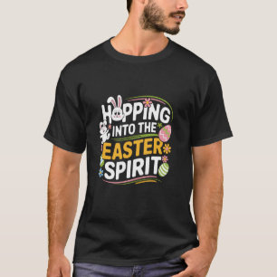 T-shirt Sauter Dans L'esprit De Pâques Jour De Pâques Oeuf