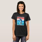T-shirt Sauter Dolphin garder nos océans propres et en san (Devant entier)