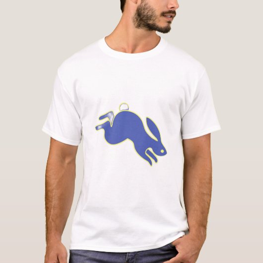 T-shirt Sauter le lapin pourpre (Devant)