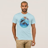T-shirt sauter les baleines (Devant entier)