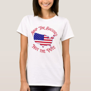 T-shirt Sauter les discours et non les élections