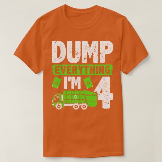 T-shirt Sauter tout Im 4 Garçons Garbage Truck Naissance (Design devant)