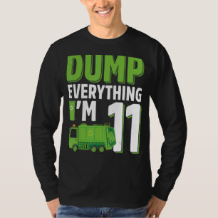 T-shirt Sauter tout J'ai 11 ans Garbage Truck 11e