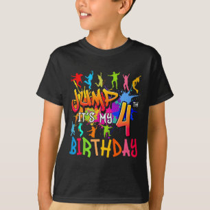 T-shirt Sautons C'est Mon 4ème Anniversaire Tapis D'annive