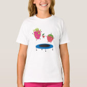 T-shirt Sauts De Fruits Sur Trampoline (Devant)