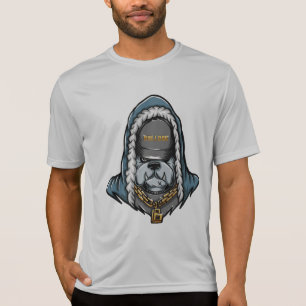 T-shirt sauvage bulldog mauvais amoureux des chiens