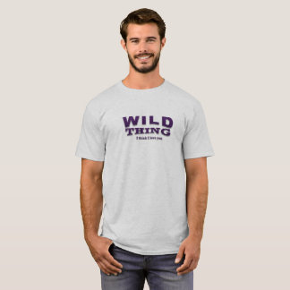 T-shirt sauvage de chose avec l'opossum et le logo
