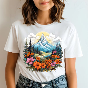 T-shirt sauvage de montagne