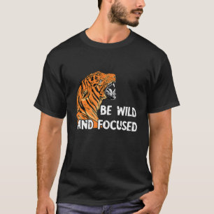 T-shirt Sauvage Et Concentré Cultivant Bengale Tigre Saf A