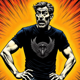 T-shirt sauvage et étrange