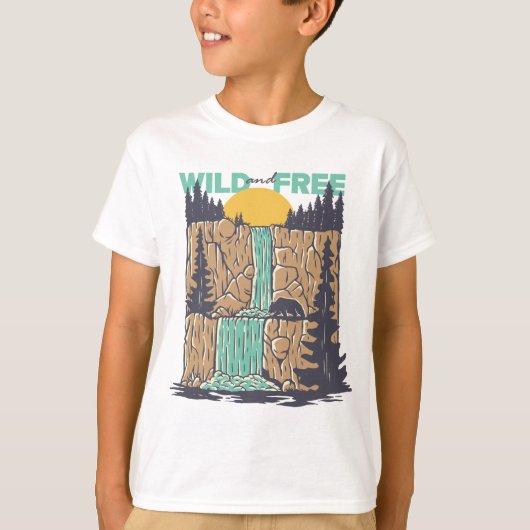 T-shirt Sauvage et libre (Devant)