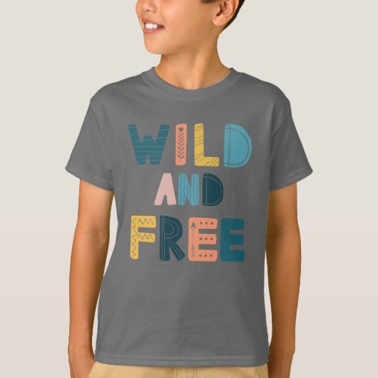 T-shirt Sauvage et libre (Devant)