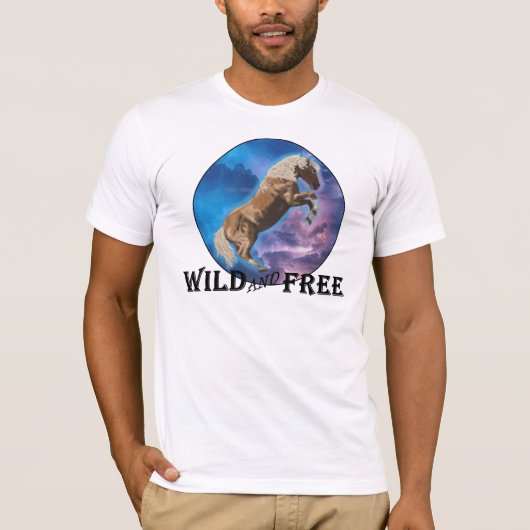 T-shirt Sauvage et libre - Mustang (Devant)