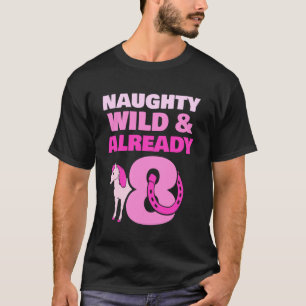 T-shirt Sauvage moche et déjà 8 ans Cheval de poney d'anni