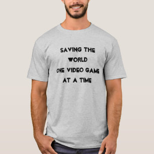 T-SHIRT SAUVANT LA VIDÉO GAMEAT DE WORLDONE UN MOMENT
