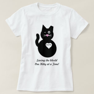 T-shirt Sauvant le monde, un Kitty à la fois