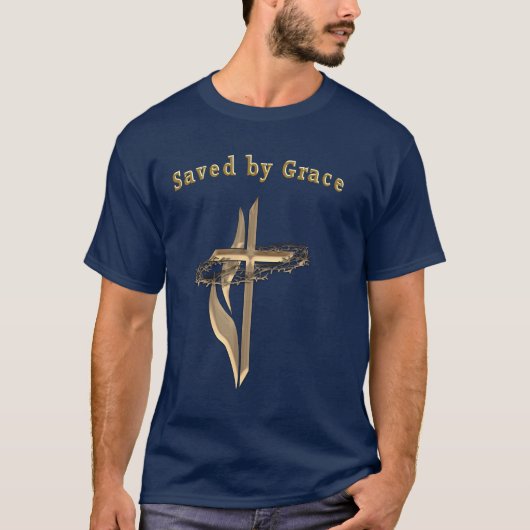 T-shirt Sauvé par grâce (Devant)