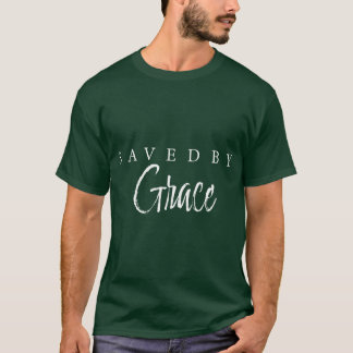 T-shirt Sauvé Par Grace Jésus Bible Christian Dire 1