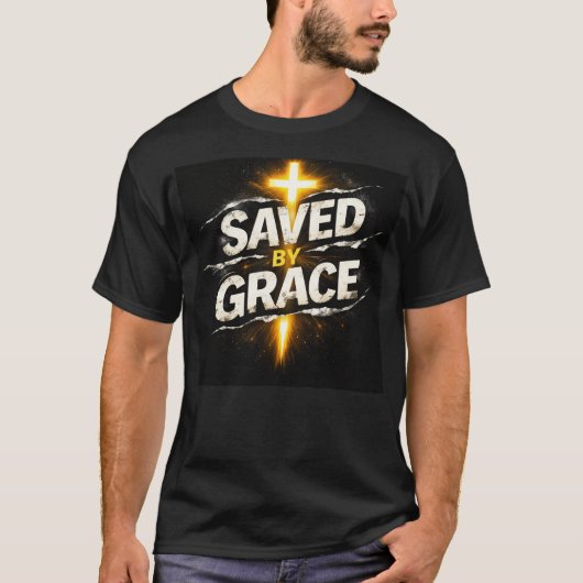 T-shirt Sauvé par la Grâce (Devant)