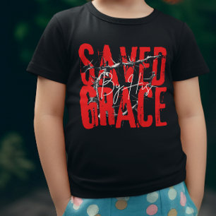 T-Shirt Sauvé par la Grâce - Religieux Chrétien Spirituel