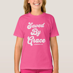 T-shirt Sauvé Par Les Éphésiens De Grâce 2:8-9 Sombre De B