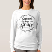 T-shirt Sauvé par les Éphésiens de grâce 2:8 Citation chré (Devant)