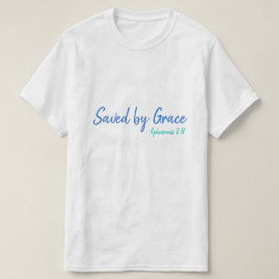 T-shirt Sauvé par les Ephésiens de grâce 2:8 Multi