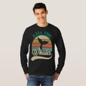 T-shirt Sauvegarder Les Baleines Retro Vintage (Devant entier)