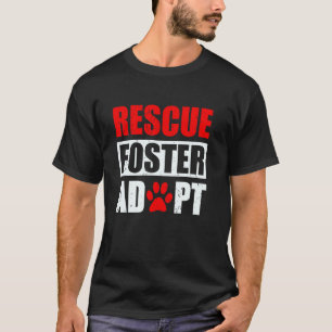 T-shirt Sauver Adopter Favoriser Adoption de Chien Vintage