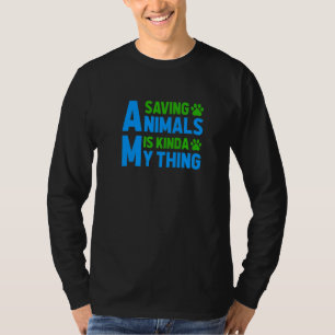 T-shirt Sauver Des Animaux Est Mon Kinda Chose Animaux ass
