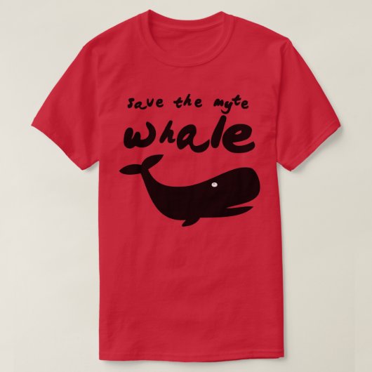 T-shirt sauver la baleine 9 (Design devant)