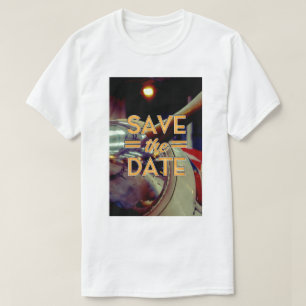 T-shirt Sauver la Date avion à hélice Prop vintage