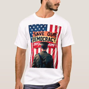 T-shirt Sauver la démocratie et empêcher Trump