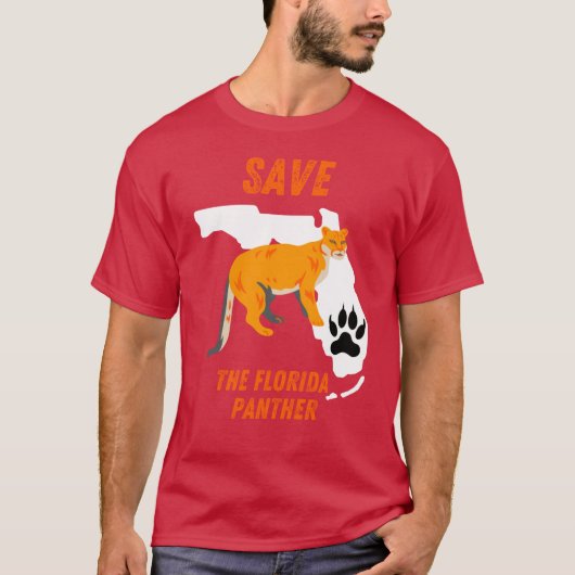 T-shirt Sauver la panthère de Floride (Devant)
