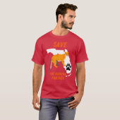 T-shirt Sauver la panthère de Floride (Devant entier)