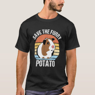 T-shirt Sauver la patate poilue drôle de cochon d'Inde