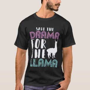 T-shirt Sauver le drame pour le lama