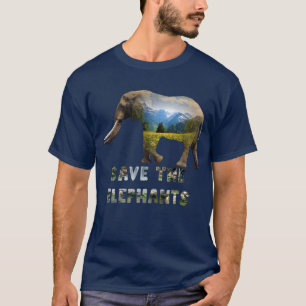 T-shirt sauver l'éléphant