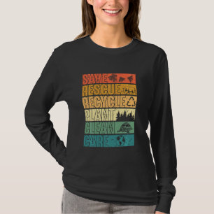 T-shirt Sauver les abeilles Secourir les animaux Plantes A