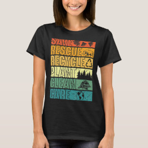 T-shirt Sauver les abeilles Secourir les animaux Plantes A